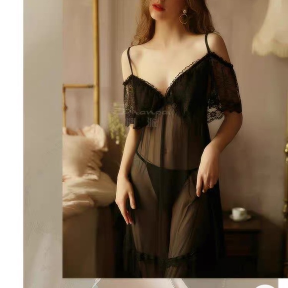 NEW Extra large size 90-200 catties summer women's sexy fat plus size nightdress - Picture 9 of 14